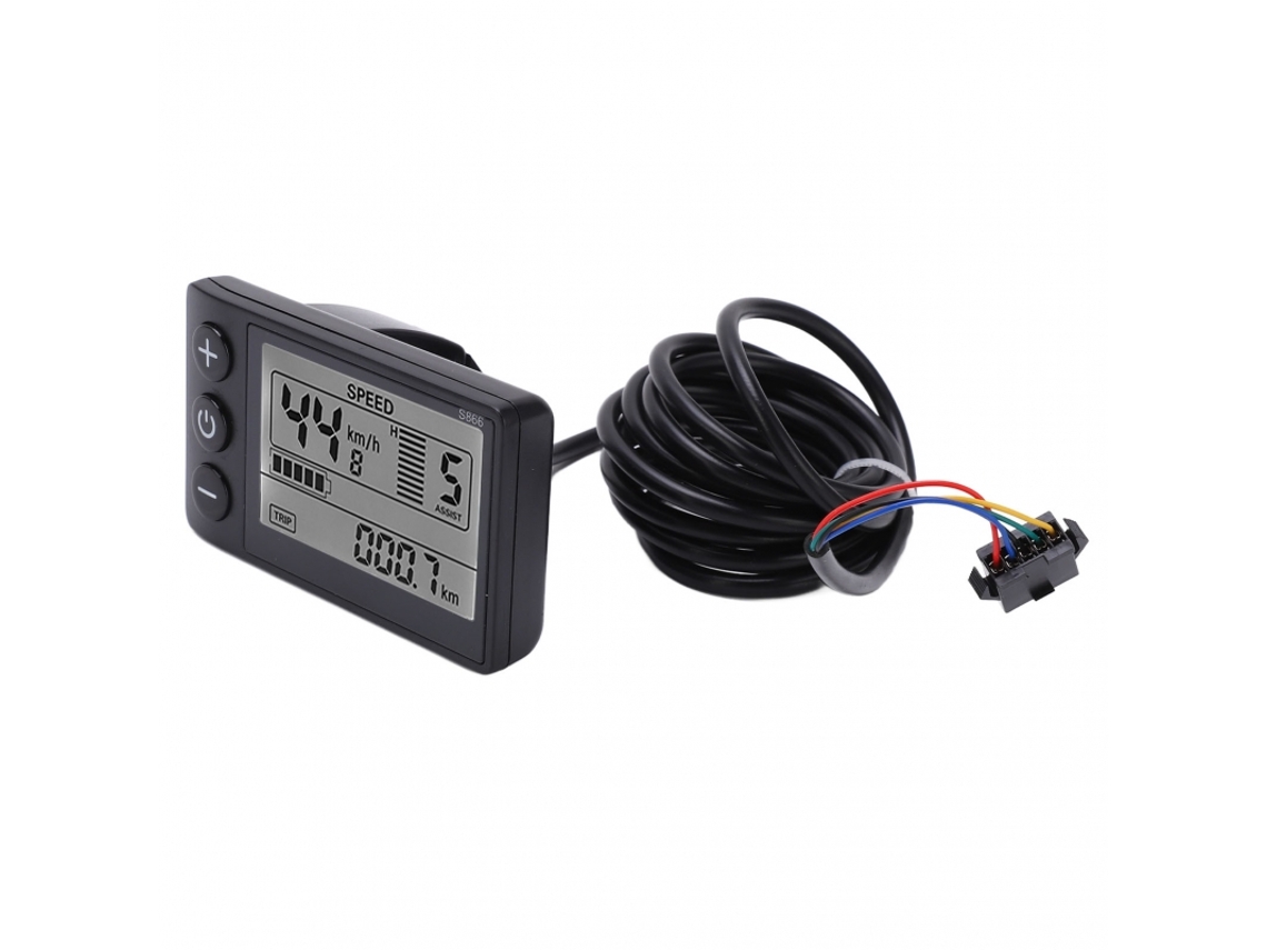 Painel De Controle Para Scooter S866 Lcd 24v 36v 48v Com Display Para Bicicleta Plug Invayotoy