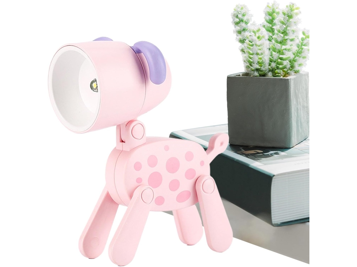 Luminária Noturna Animal, Abajur De Mesa Dobrável E Portátil, Fofa