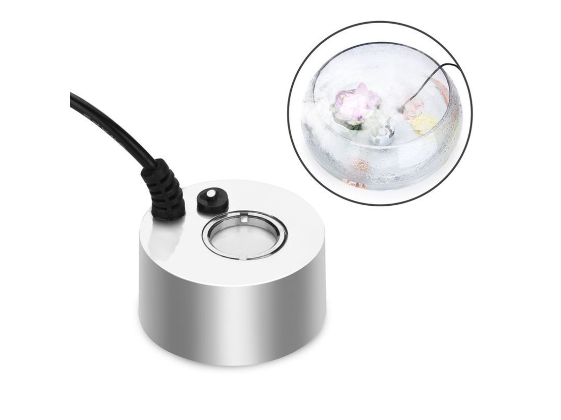 Metal Ultrasonic Névoa Gerador 24v Para Tank Aquário Jardim Halloween Plug Eu Prata