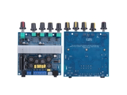 Laxiscreed Amplificador De Potência Digital Hifi 2.1 Canais 12-24v Para Áudio De Alta Qualidade