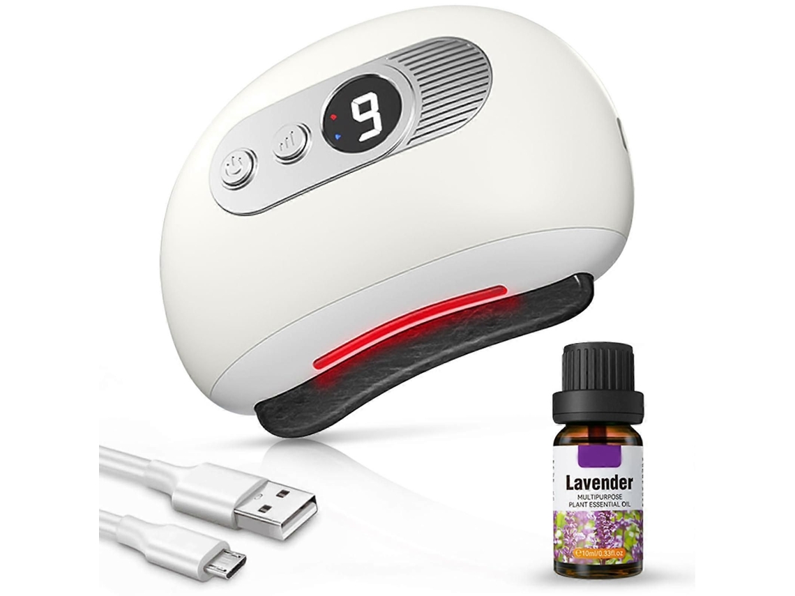 Massageador Facial Elétrico Gua Sha para Lifting Facial, Redução de Rugas e Modelagem Corporal. GOKOCO
