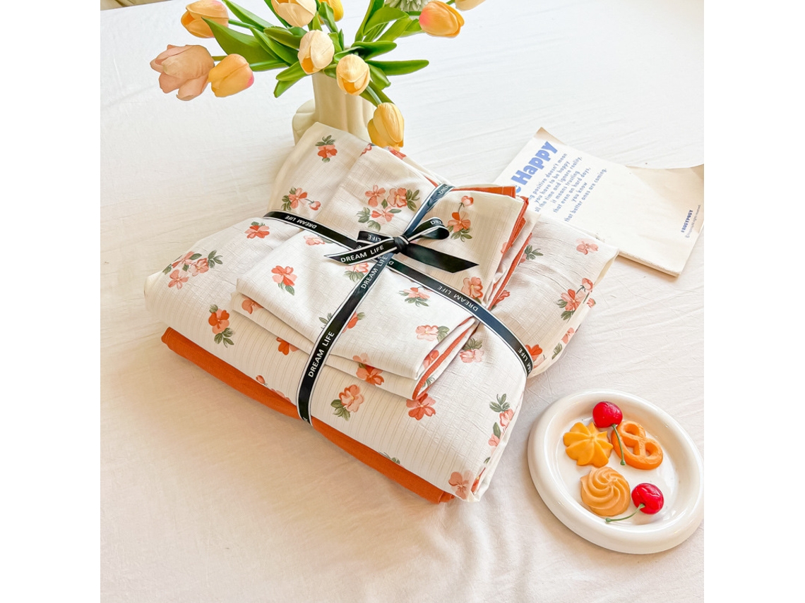 Conjunto de Capas de Edredão LUUCOZK Multicor - 4pcs (B/conjunto de quatro peças)