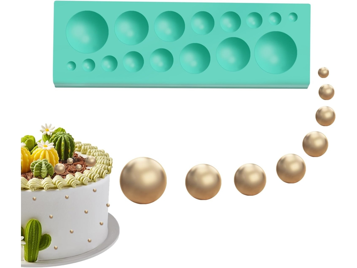 Conjunto De 2 Moldes De Silicone Pérolas De Chocolate, Com Acessórios.