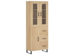 Armário Alto 69,5x34x180 Cm Derivados de Madeira Cor Sonoma MAISON EXCLUSIVE