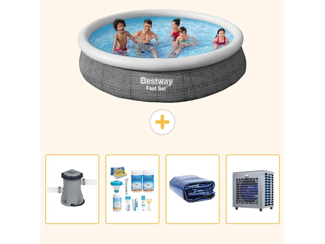 Bestway Piscina Bestway Fast Set Redonda - 366x76 Cm - 5-peças S302