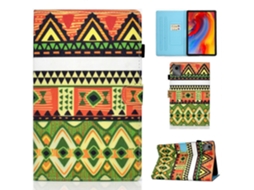 Capa De Couro Para Tablet Lenovo Tab M11 / Xiaoxin Pad 11 2024 Com Compartimento Para Caneta De Costura E Desenho Colorido.
