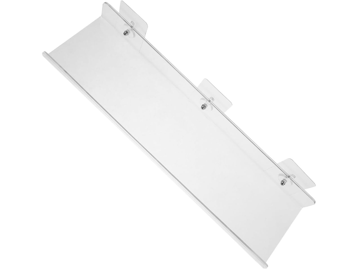 Prateleiras De Banheiro Fuoyloo, Montadas Na Parede, Em Acrílico, 40x10cm, Com Espelho E Compartimento Para