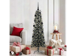 Vidaxl Árvore De Natal Artificial Verde 150 Cm Pvc, Plástico E Aço