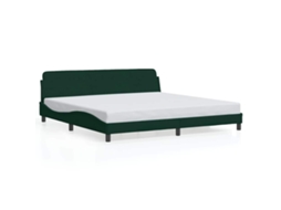 Bed Frame, Bed Frames Vidaxl Verde Veludo (200 X 200 Cm)