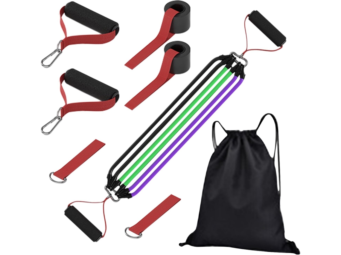 Conjunto De Faixas Elásticas Resistência Para Exercícios | Acessórios Portáteis Látex Natural Pilates, Ioga
