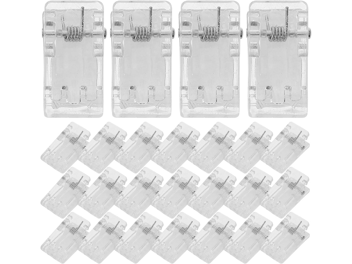 Pequenos E Práticos Prendedores De Mola Autoadesivos Transparentes, 50 Unidades Em Plástico Abs Para Pendurar Fotos E