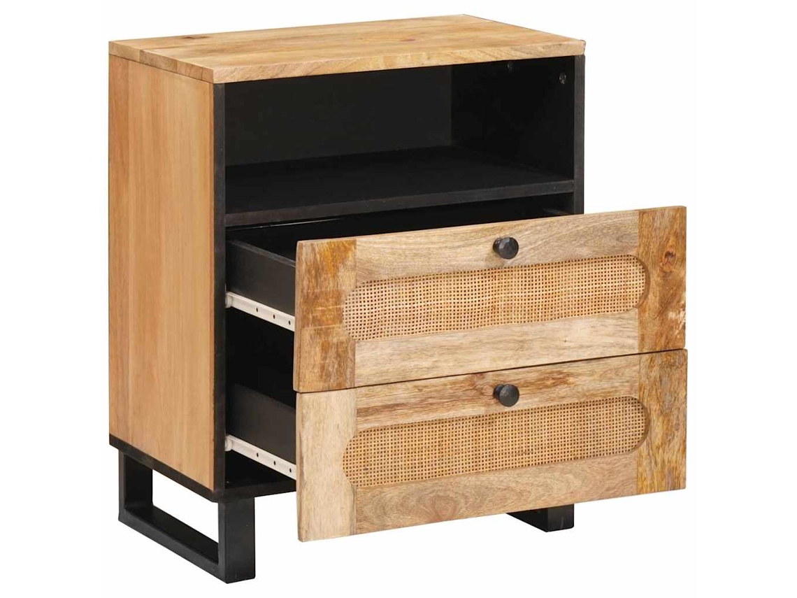 Maison Exclusive - Armário De Cabeceira Com Gaveta Natural 50 X 33 X 62 Cm