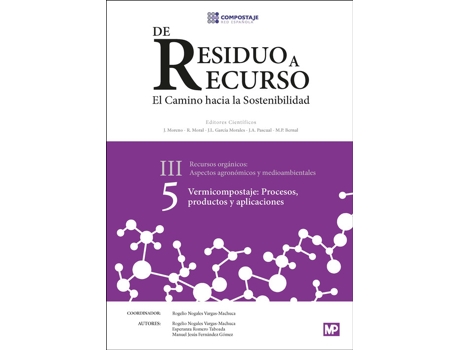 Livro Vermicompostaje: Procesos, Productos Y Aplicaciones de VVAA (Español)