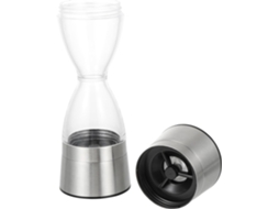 Moedor De Pimenta Manual De Duas Cabeças - Ideal Para Quem Cozinha Em Casa Ou Faz Churrasco, Adicionando Sal E