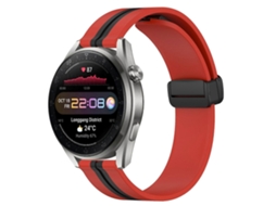 Pulseira De Silicone Dobrável Com Fecho Magnético De 22 Mm Para Huawei Watch 3 Pro