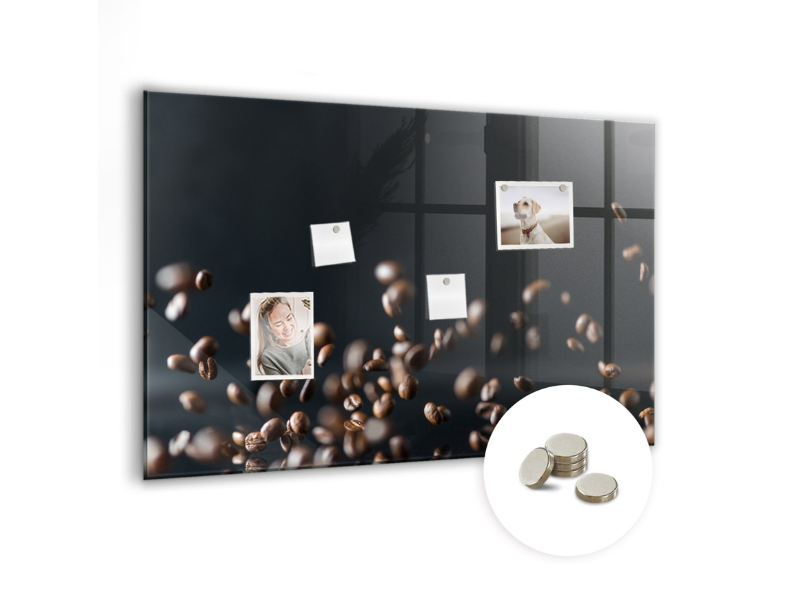 Lousa Magnética Grãos De Café Para A Sala De Estar Espelharte (90x60 Cm)