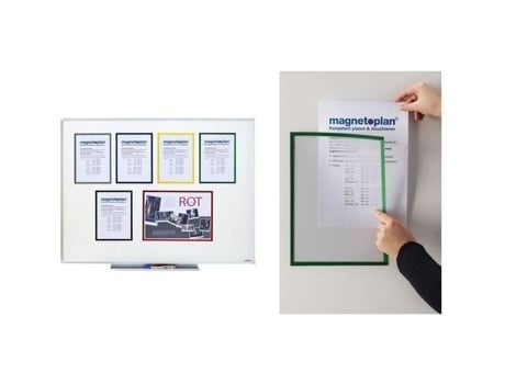 Pochette Magnética Magnetoplan Magnetofix A4 Azul Fixável Em Superfícies Ferrosas