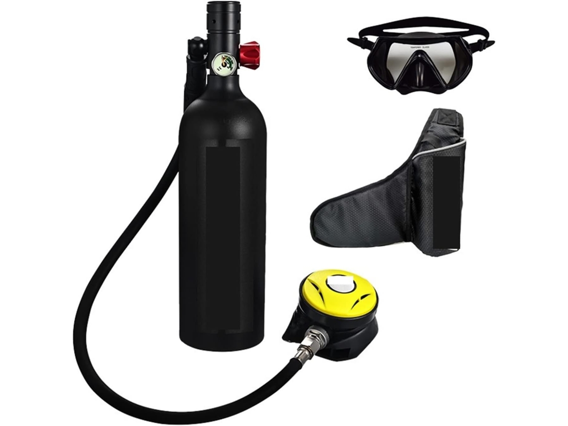 Mini Cilindro de Mergulho SFUSHOS com Respirador, Estilo Lazer ao Ar Livre