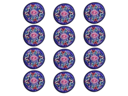Apoios de Copo de Tecido Bordado para Bebidas com Design Floral Étnico Vintage NEVEANCE