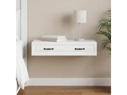 Vidaxl Mesa Lateral De Parede Branco 87,5 X 34,5 X 17 Cm