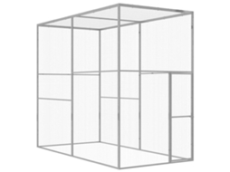 Vidaxl Jaula 3x1,5x2,5 M Aço Galvanizado