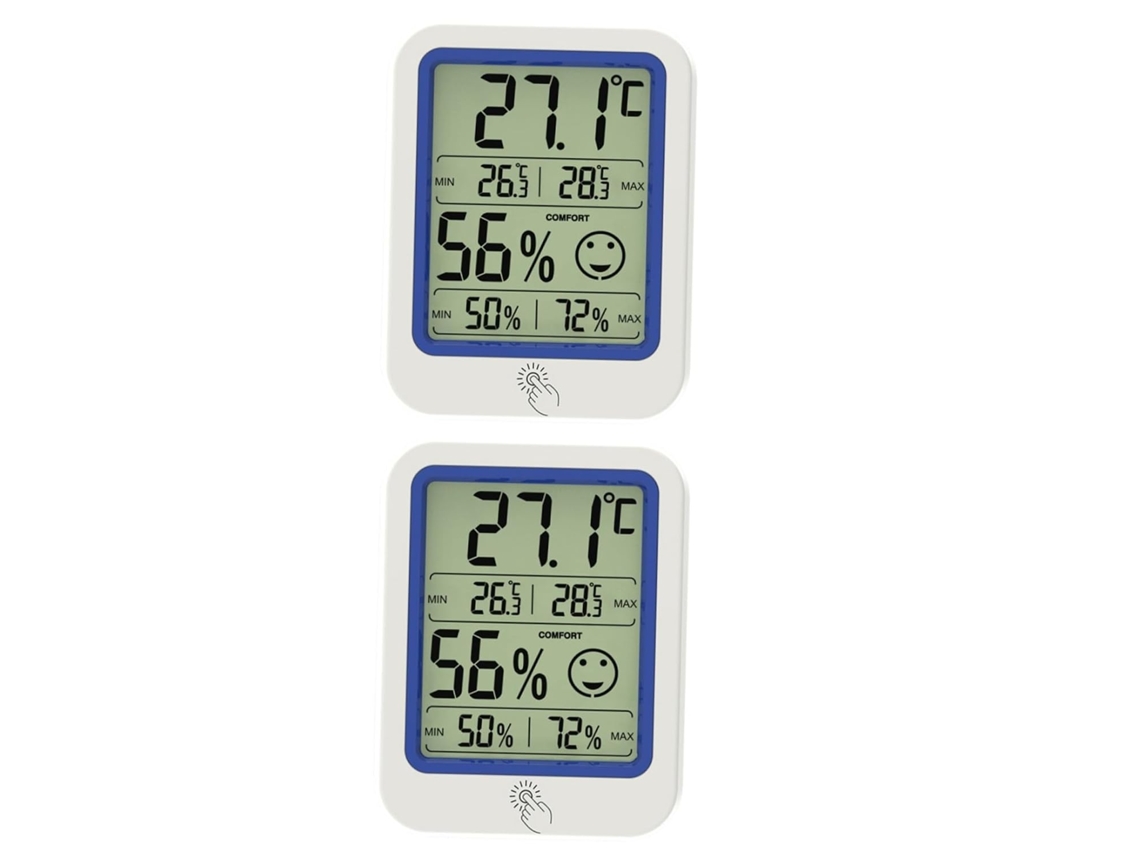 Besportble 2 Unidades Mini Sensor Digital Lcd De Temperatura E Umidade Para Uso Interno, Medidor De Precisão Para Casa