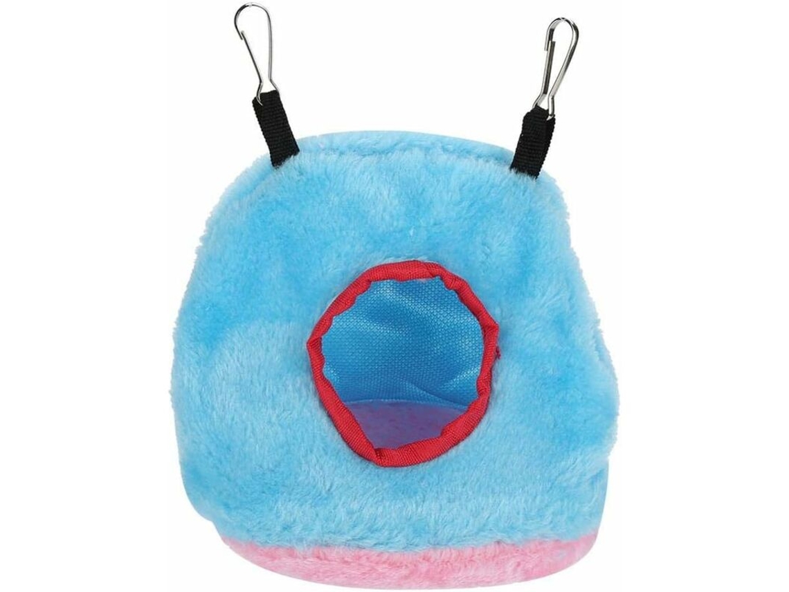 Ninho para Papagaio, Gaiola para Pássaros, Cama Macia e Quente para Aves, Rede de Pelúcia À Prova de Vento, Balanço Suspenso AQUAFORGE
