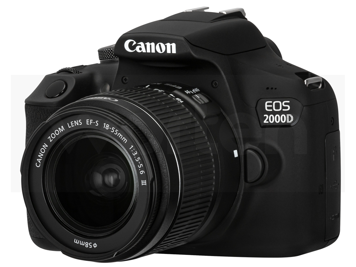 Kit Máquina Fotográfica CANON EOS 2000D + 18-55 mm f/3.5-5.6 DC (APS-C)