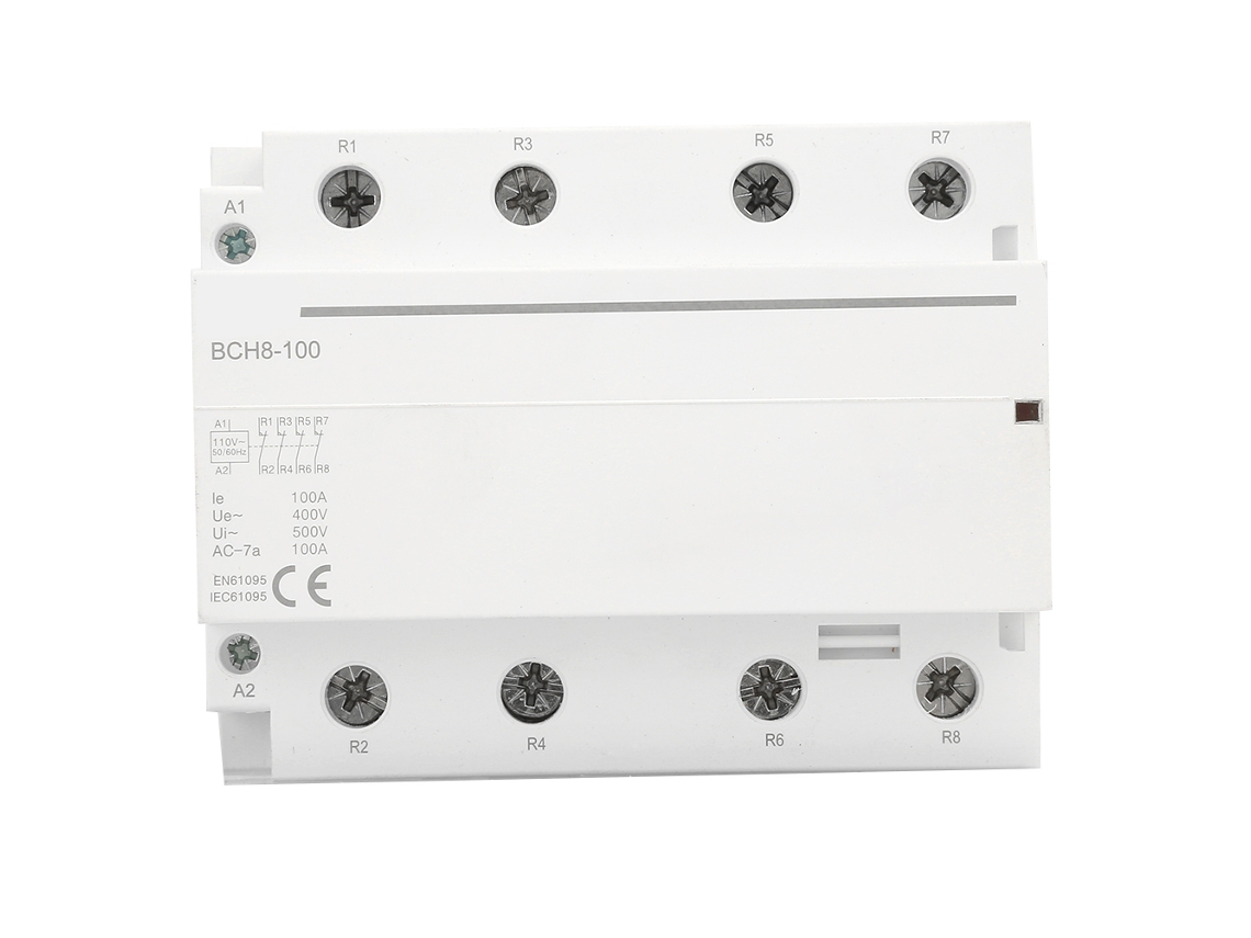 Contato Elétrico Doméstico Din Rail 4p 4no 100a 110v 50/60hz Ac