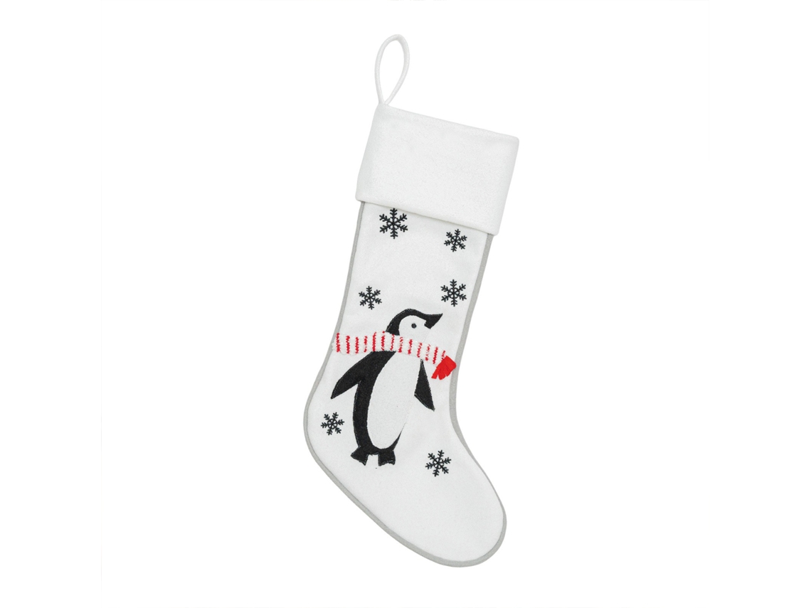 Laxiscreed Meias De Natal Pinguim Branco Decorativas Grandes Para Presentes Festivos