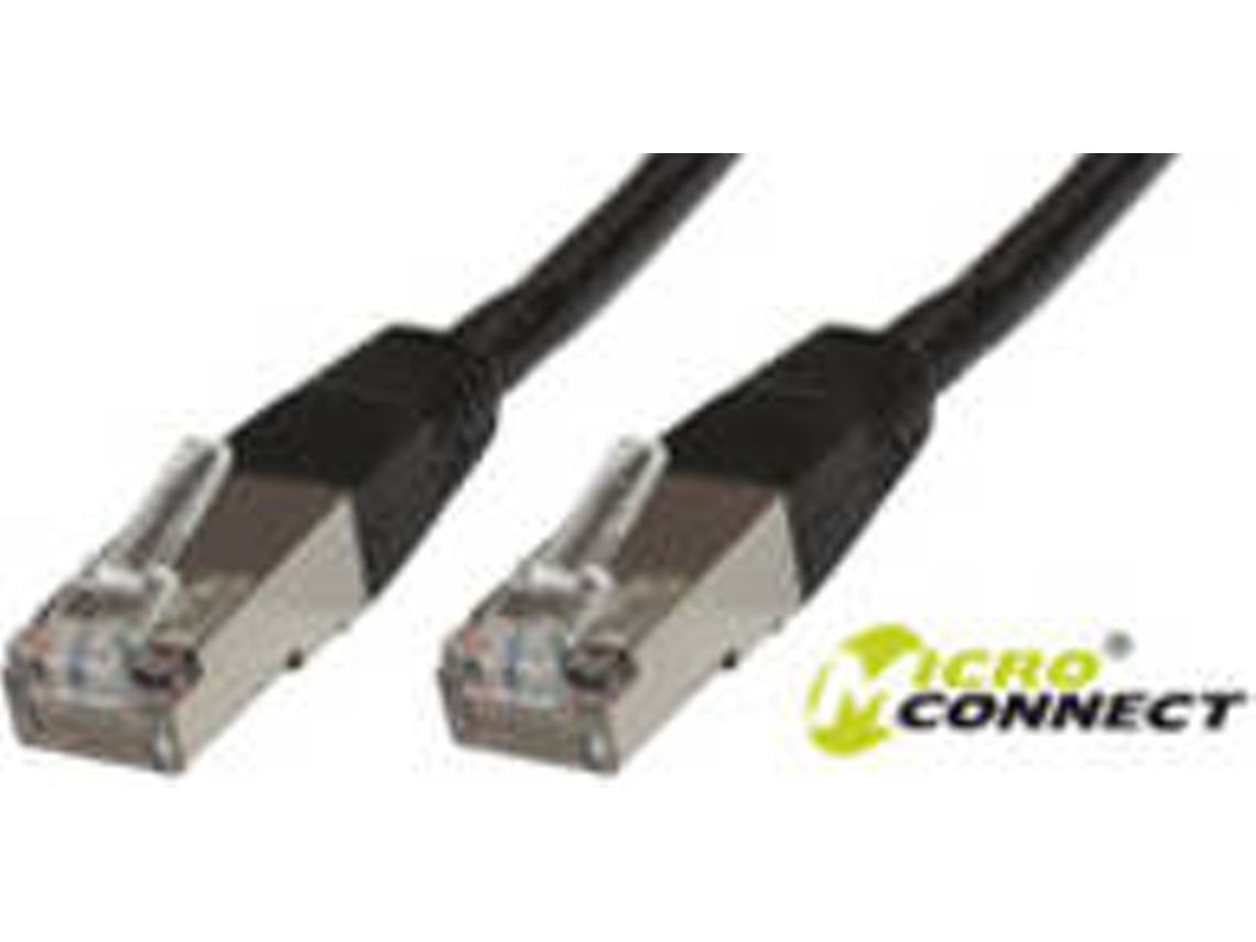 Cabo de Rede MICROCONNECT (RJ45 - 15 m - Preto)