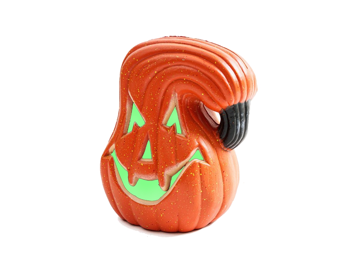 Lâmpada de abóbora de halloween com curva de 5,5 polegadas, iluminação divertida indoor e outdoor LAXISCREED