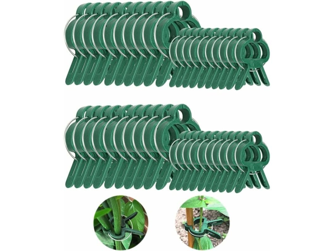 Clipes Ajustáveis Para Plantas Suporte Para Jardim Tomates Legumes Vinhas 20 Grandes E 20 Pequenos