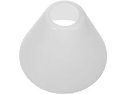 Dimensões de Luminárias de Mesa Ou de Parede Pequenas em Vidro Branco Estilo Retrô Vintage. SFUSHOS