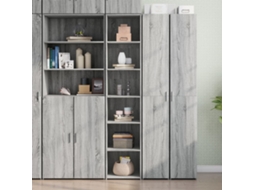 Vidaxl Armário Alto 40x41x185 Cm Derivados De Madeira Cinzento Sonoma