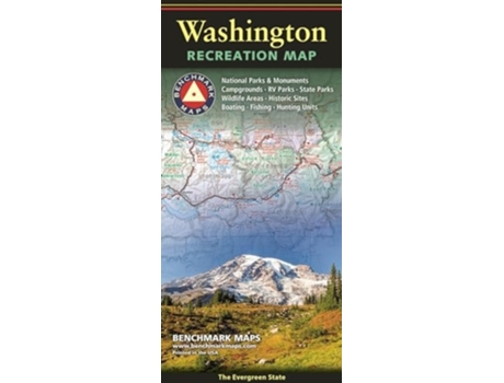Livro Washington Recreation Map de Benchmark Maps (Inglês)