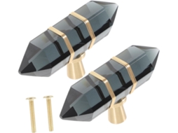 Conjunto de 6 Puxadores Hexagonais para Gavetas, Puxadores Decorativos em Latão para Móveis de Cozinha e Cômodas. SFUSHOS