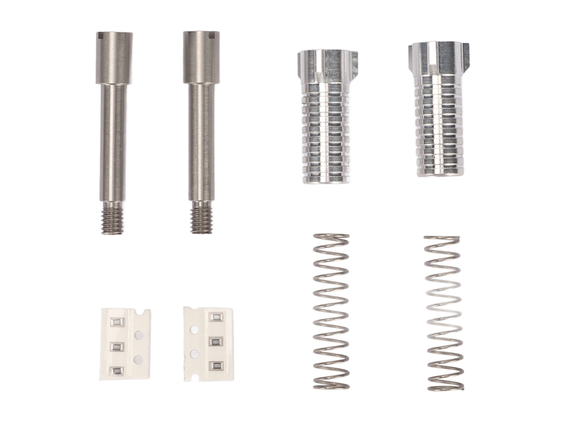 Kit de parafusos Trident em aço inox com revestimento de latão prateado para gravadores Telefunken CHABERLU