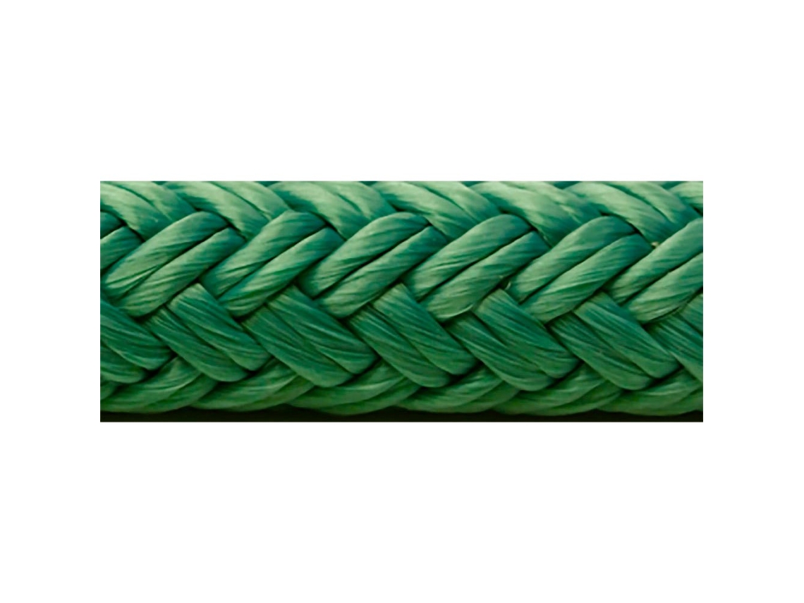Corda Trançada Dupla de Nylon 4.57 M Verde 9.5 Mmseachoice