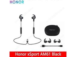 Fone de ouvido HONOR Xsport AM61 Bluetooth sem fio com microfone intra auricular para iOS e Android preto