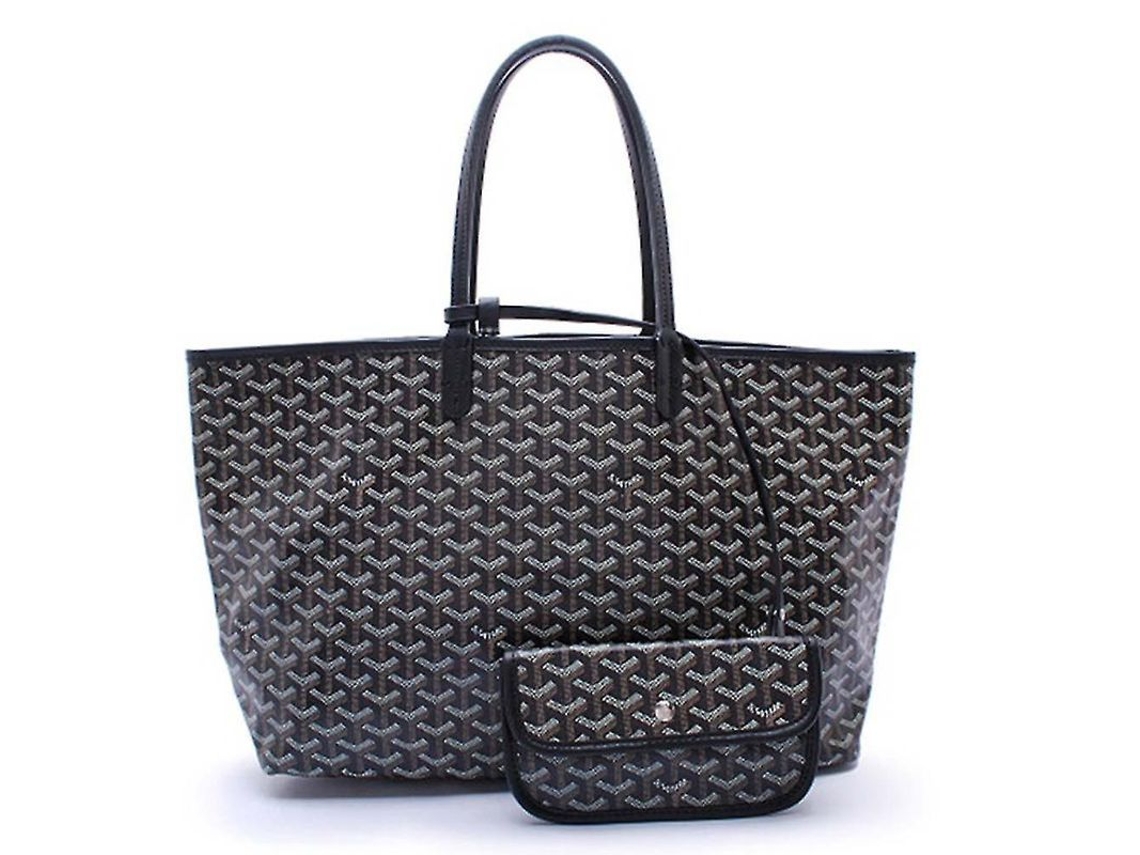 Bolsa tote de couro PU para mulher, grande capacidade, impermeável, com bolsos S/MARCA