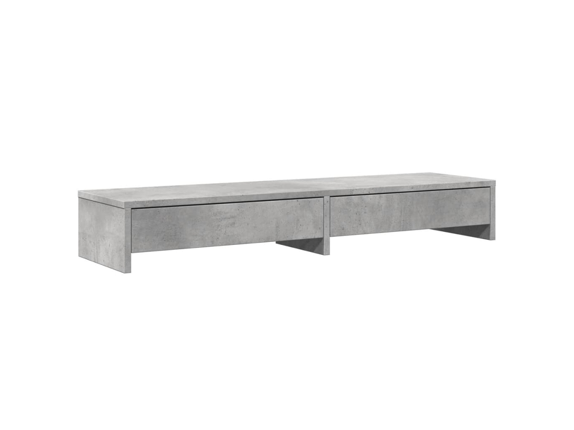 Monitor Stand, Monitor Stands Vidaxl Cinzeto Madeira Processada (100 X 27 X 15 Cm)