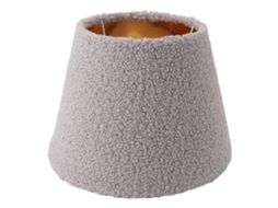 Abajur de Pelúcia Tapered Simples Exquisito para Lâmpada de Mesa E27 E14 Cinza S/MARCA