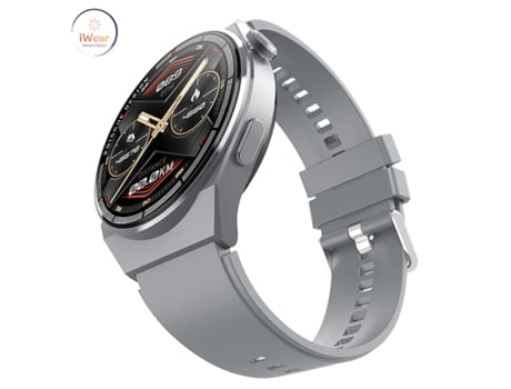 IWEAR Amax 3 Max Alumínio Inteligente Sport Bt Call Smart Watch 1 52 '' Ips Frequência Cardíaca / Oxigênio Prata