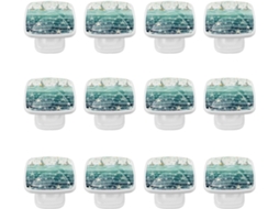 Puxadores E Botões Quadrados Para Gavetas Armários, Conjunto De 12 Peças, Com Design De Âncora, Flor, Oceano E Estrela