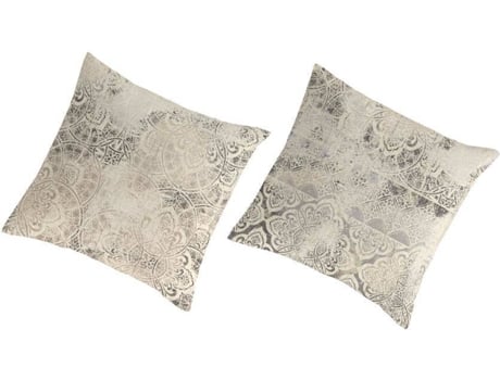 2 Fronhas de Almofada  Alain (Bege, Cinzento - 100% Percal Algodão - 65x65 cm)