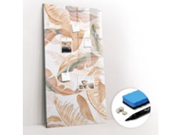 Quadro Magnético Padrão De Penas De Aves Para O Escritório Espelharte (60x120 Cm)