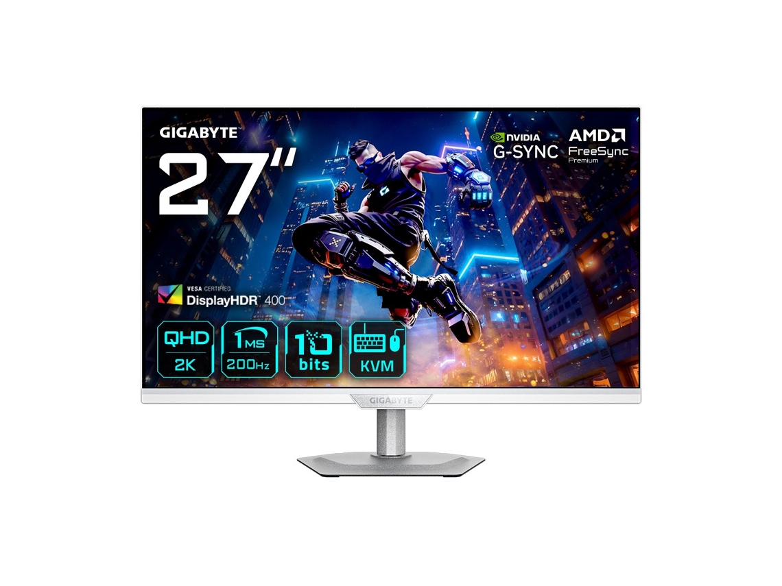 M27q2 Qd Ice 27” Qhd Gaming Monitor 2560 X 1440 200hz 1ms 350 Cd/m2 Freesync Premium Display Hdr400 Hd GIGABYTE