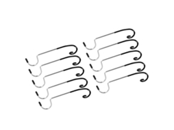 10 Ganchos Portáteis Para Pendurar Lanternas De Acampamento Para Pesca, Viagens Ao Ar Livre, 14 Cm X 3 Cm Olysi Shop