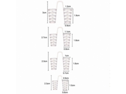 Conjunto de 4 Dilatadores Nasais de Silicone Antirronco para Auxiliar no Sono e Combater o Ronco. TAISHENGDA
